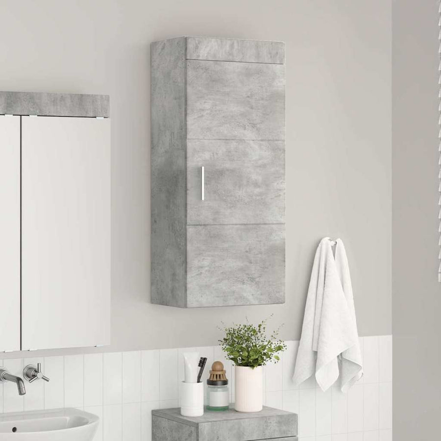 Badkamer wandkast met plank TULUM Beton Grijs 37 x 24,5 x 86 cm