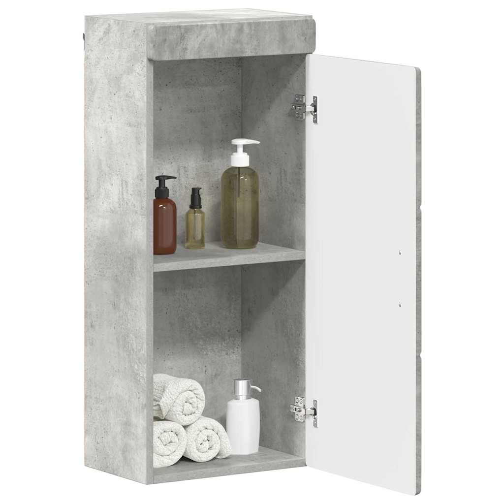 Badkamer wandkast met plank TULUM Beton Grijs 37 x 24,5 x 86 cm