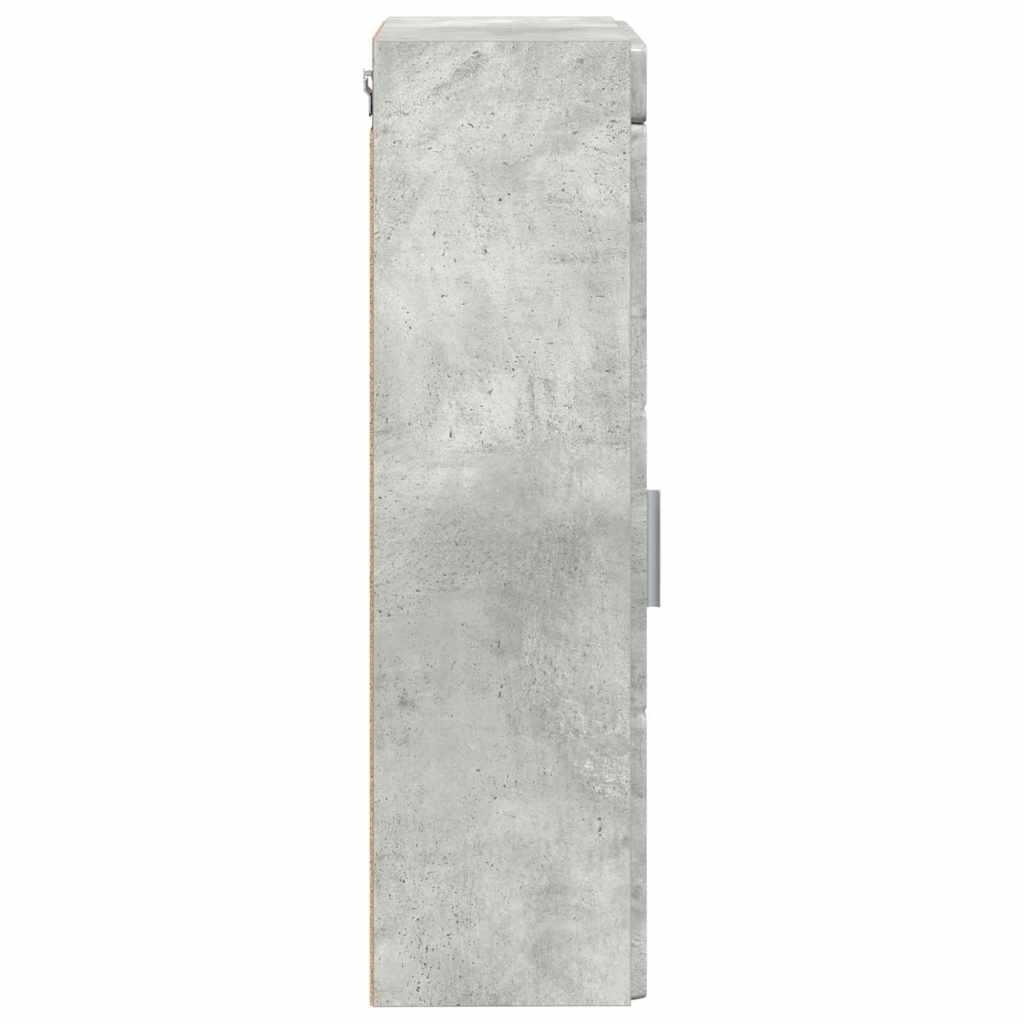 Badkamer wandkast met plank TULUM Beton Grijs 37 x 24,5 x 86 cm