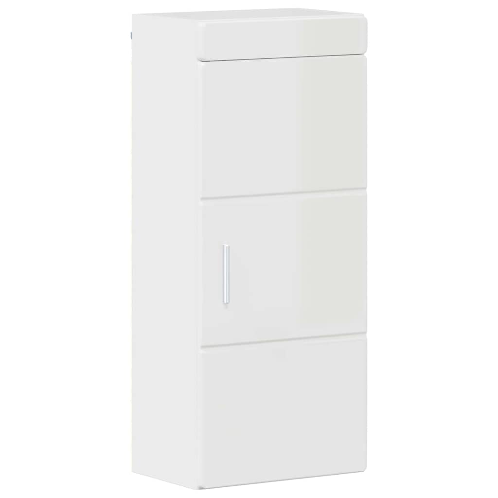 Badkamer wandkast TULUM Hoogglans wit 37 x 24,5 x 86 cm