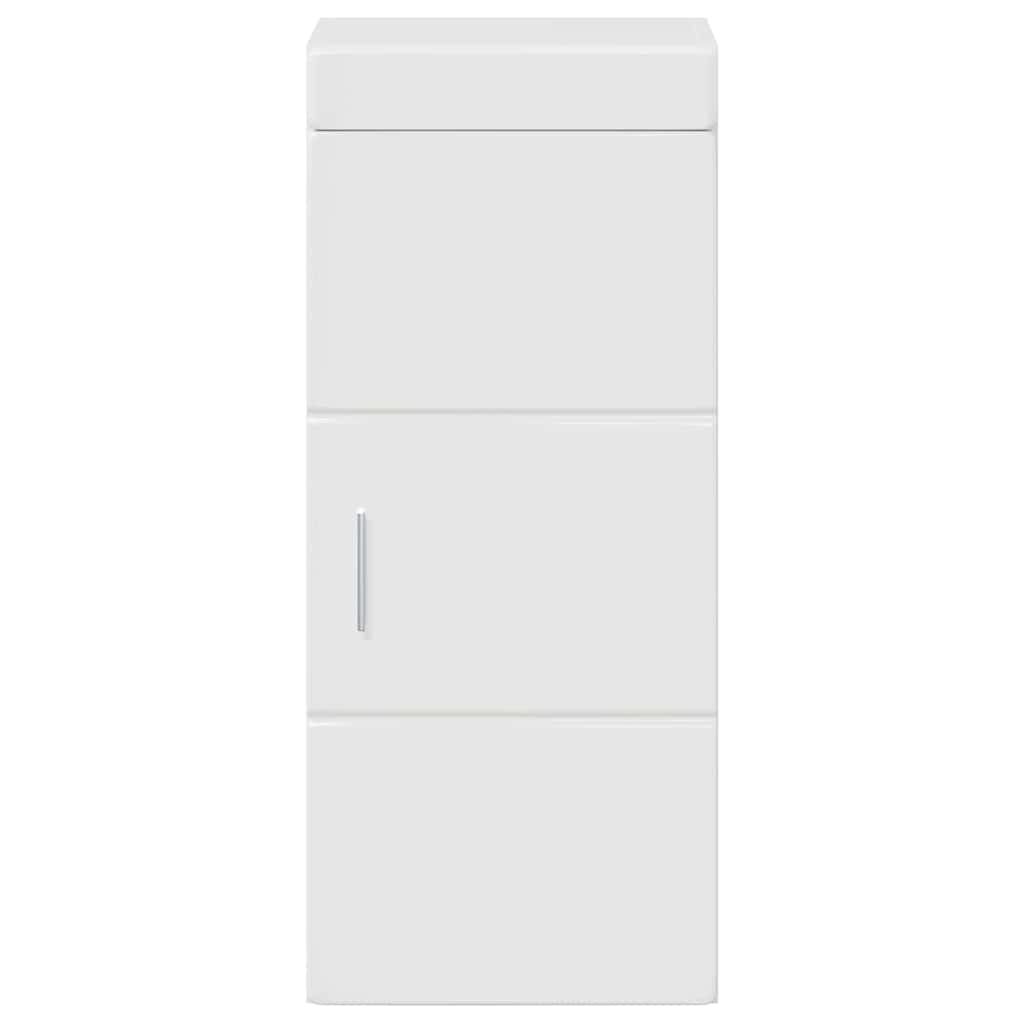 Badkamer wandkast TULUM Hoogglans wit 37 x 24,5 x 86 cm
