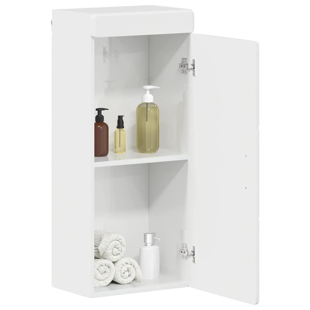 Badkamer wandkast TULUM Hoogglans wit 37 x 24,5 x 86 cm