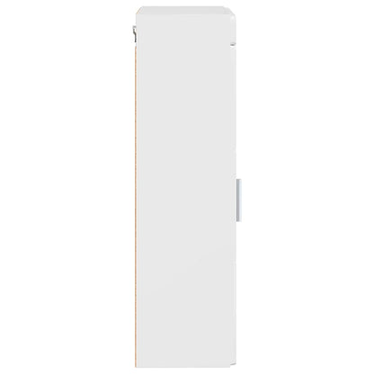 Badkamer wandkast TULUM Hoogglans wit 37 x 24,5 x 86 cm