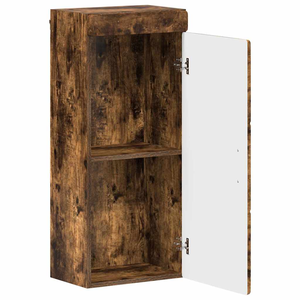 Badkamer wandkast TULUM Gerookt eiken 37 x 24,5 x 86 cm