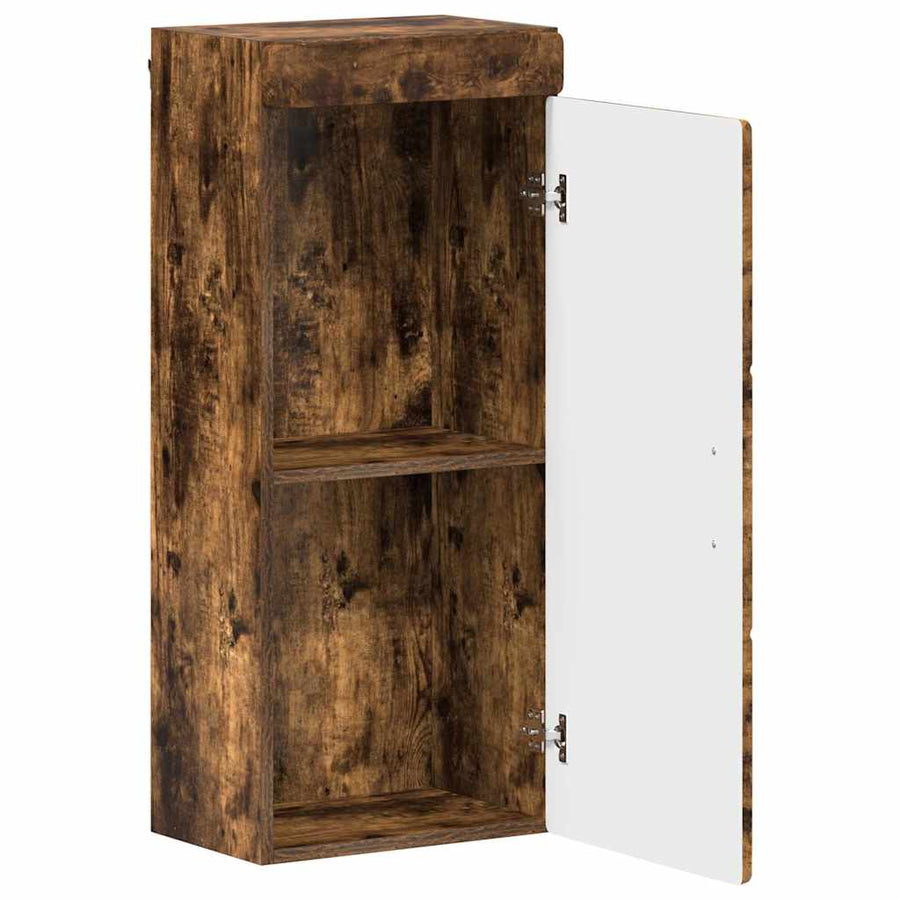 Badkamer wandkast TULUM Gerookt eiken 37 x 24,5 x 86 cm