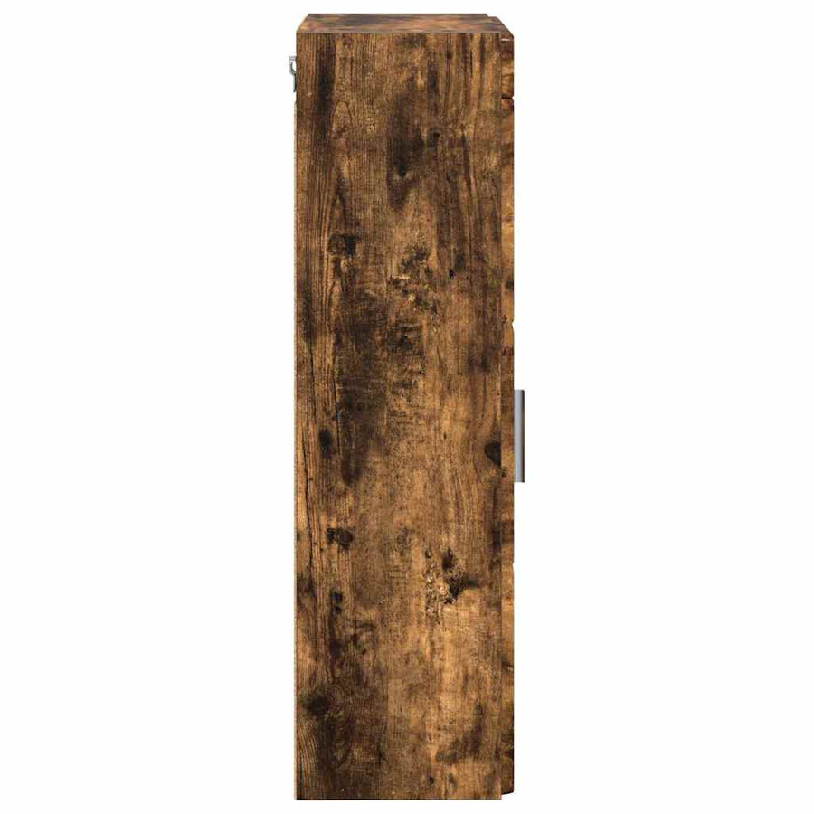 Badkamer wandkast TULUM Gerookt eiken 37 x 24,5 x 86 cm