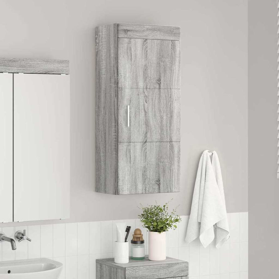 Badkamer wandkast TULUM Grijs Sonoma 37 x 24,5 x 86 cm