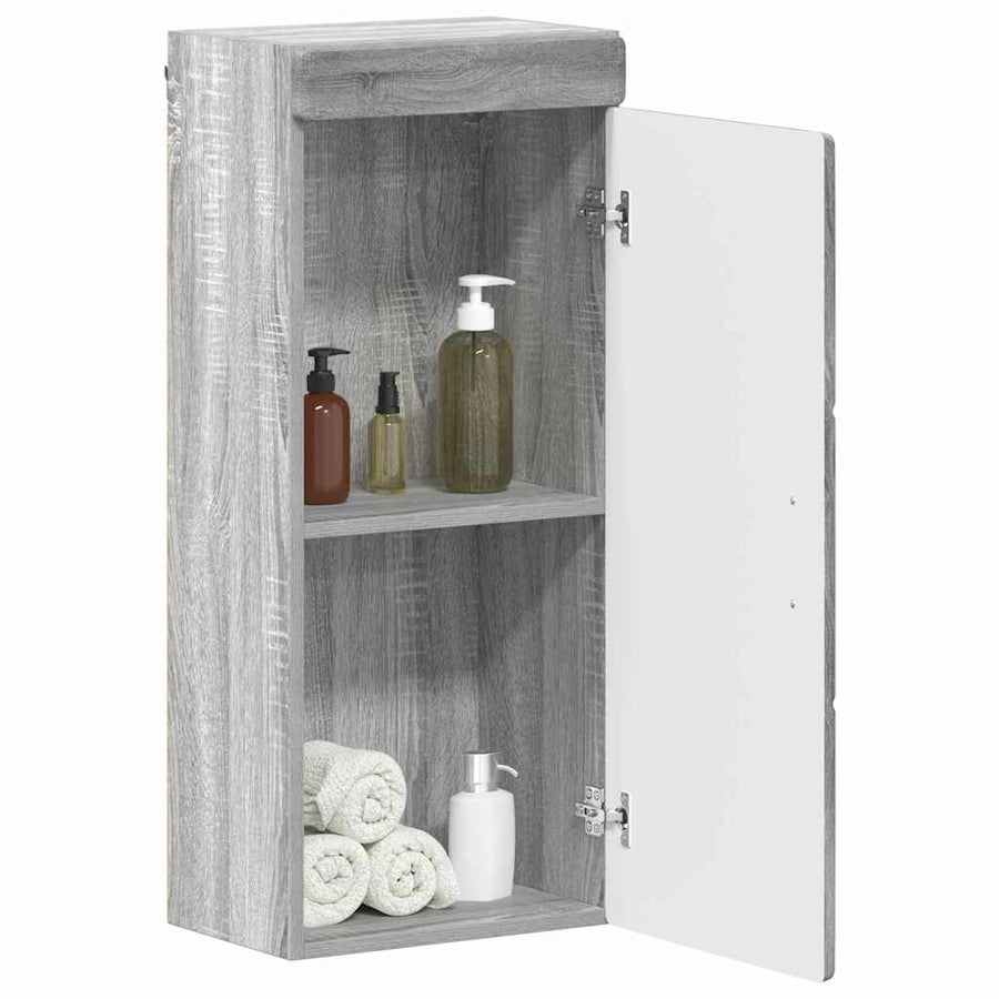 Badkamer wandkast TULUM Grijs Sonoma 37 x 24,5 x 86 cm