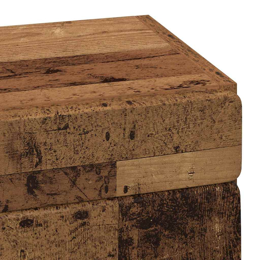 Badkamer wandkast TULUM Oudhout 37 x 24,5 x 86 cm Bewerkt hout