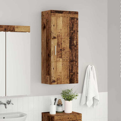 Badkamer wandkast TULUM Oudhout 37 x 24,5 x 86 cm Bewerkt hout