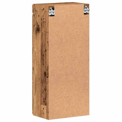 Badkamer wandkast TULUM Oudhout 37 x 24,5 x 86 cm Bewerkt hout