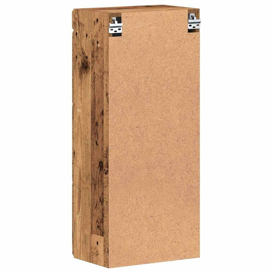 Badkamer wandkast TULUM Oudhout 37 x 24,5 x 86 cm Bewerkt hout