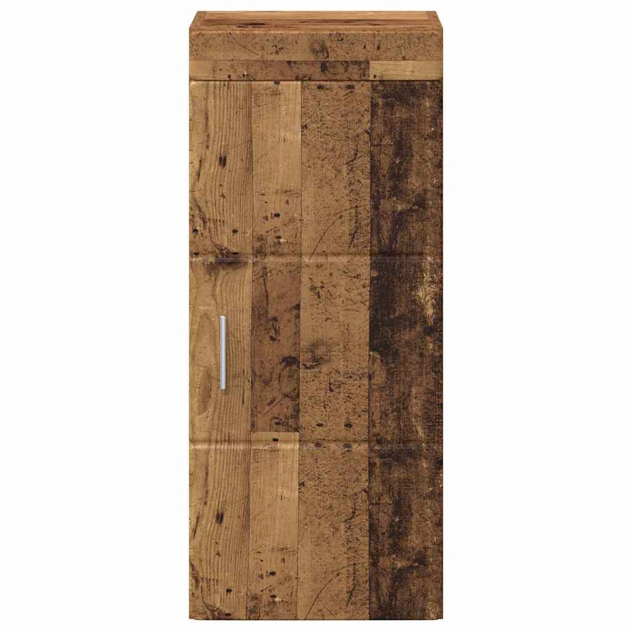 Badkamer wandkast TULUM Oudhout 37 x 24,5 x 86 cm Bewerkt hout