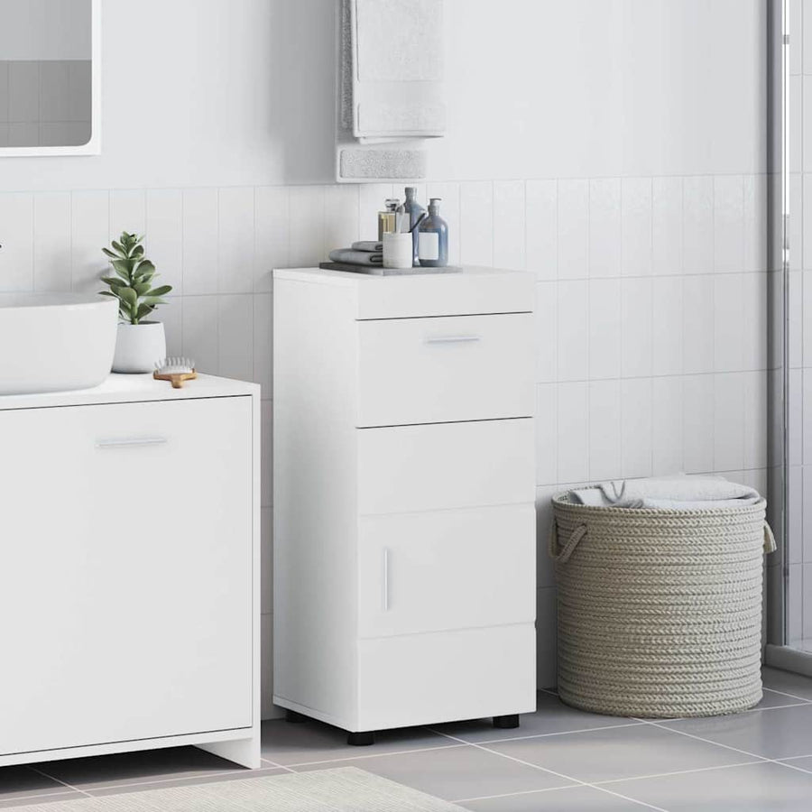 Badkamerkastenset TULUM Wit 37 x 31,5 x 82 cm Bewerkt hout