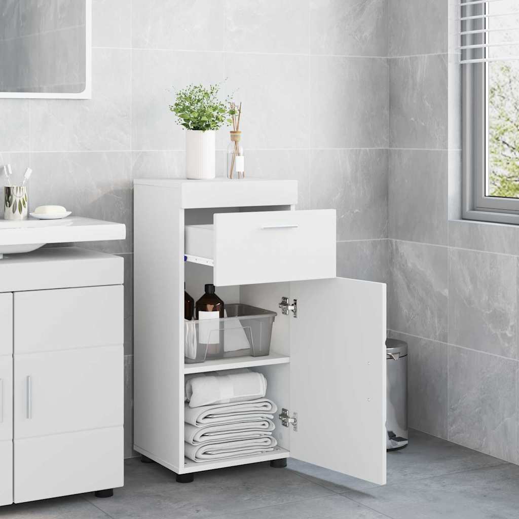 Badkamerkastenset TULUM Wit 37 x 31,5 x 82 cm Bewerkt hout