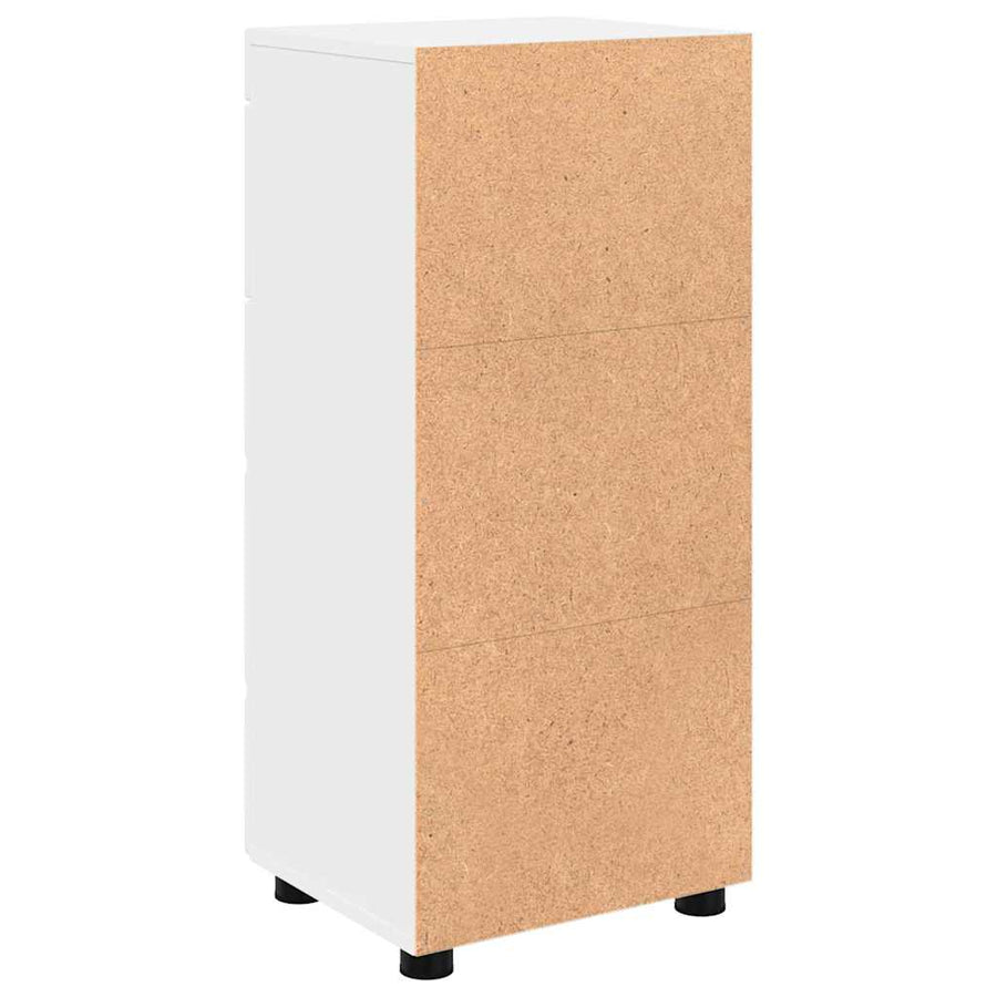 Badkamerkastenset TULUM Wit 37 x 31,5 x 82 cm Bewerkt hout