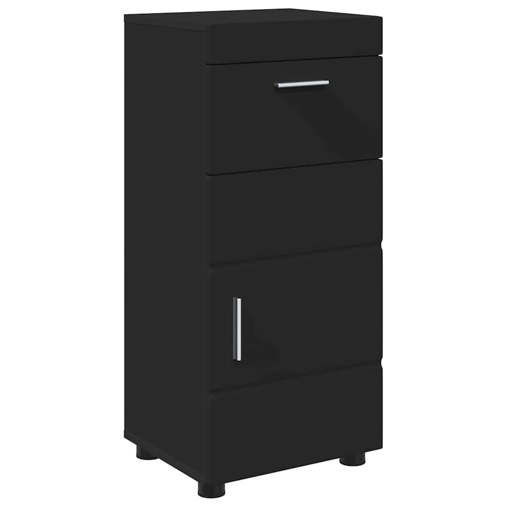 Badkamerkastenset TULUM Zwart 37 x 31,5 x 82 cm Bewerkt hout