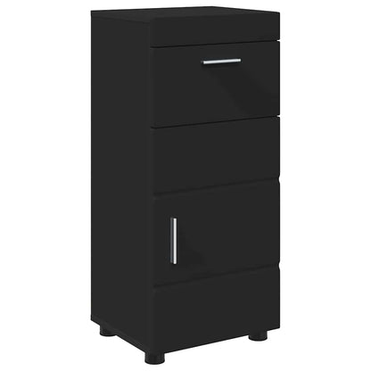 Badkamerkastenset TULUM Zwart 37 x 31,5 x 82 cm Bewerkt hout
