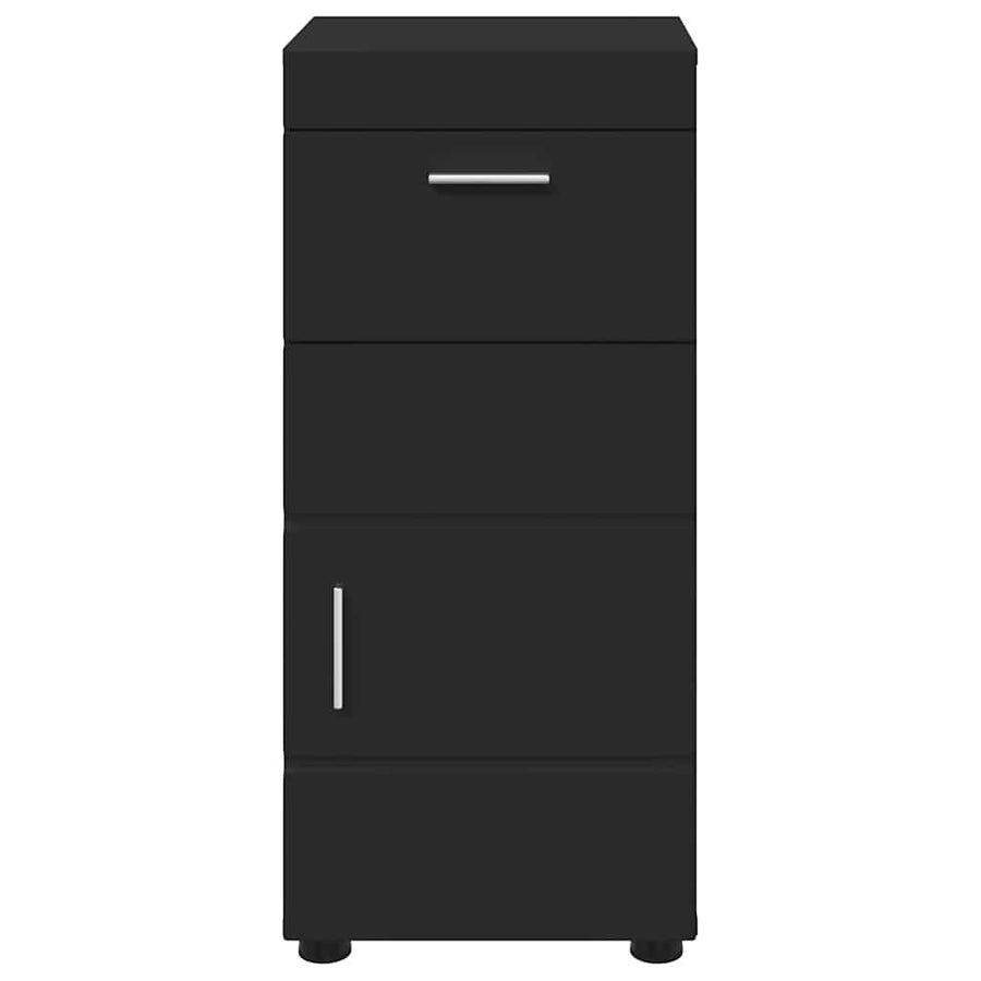 Badkamerkastenset TULUM Zwart 37 x 31,5 x 82 cm Bewerkt hout