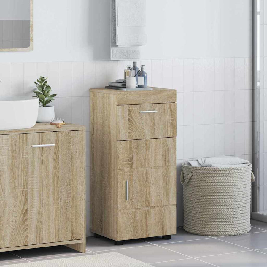 Badkamerkastenset met lade TULUM Sonoma Eiken 37 x 31,5 x 82 cm