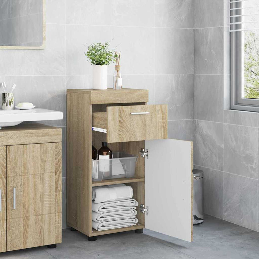 Badkamerkastenset met lade TULUM Sonoma Eiken 37 x 31,5 x 82 cm