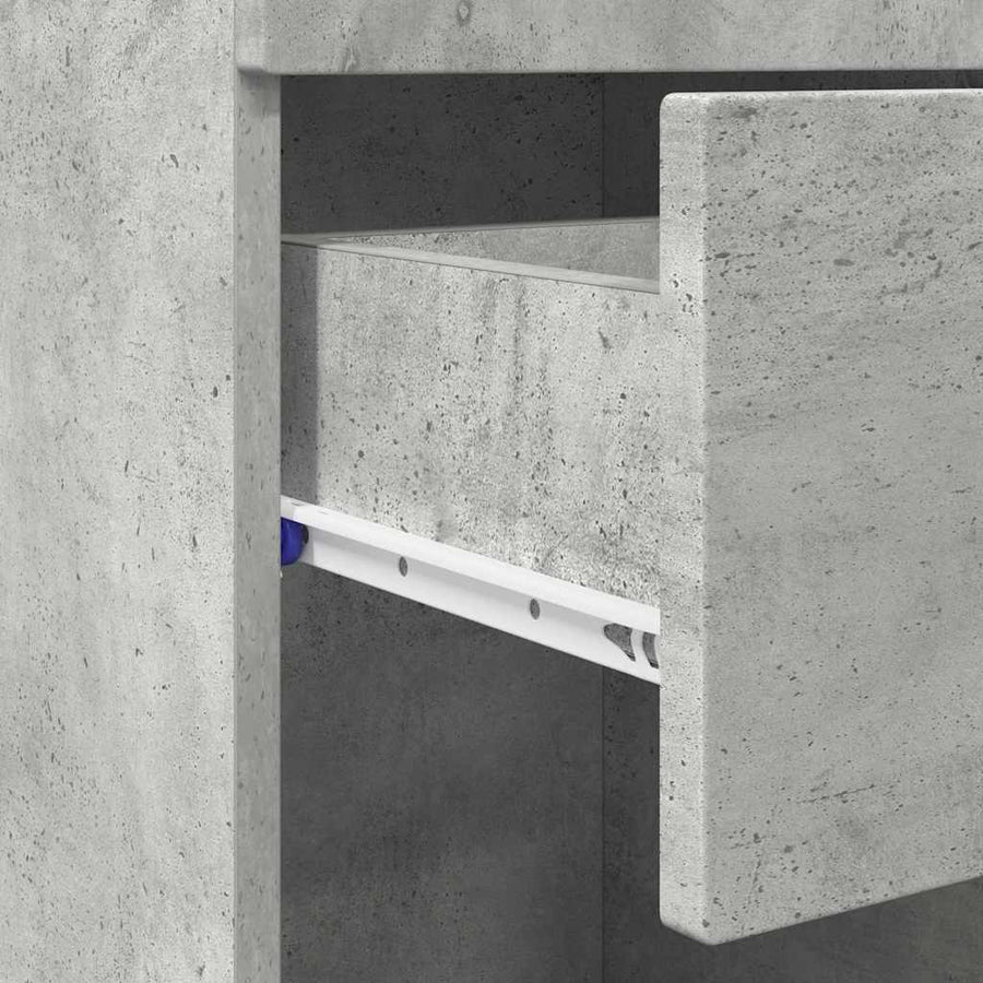 Badkamerkastenset met lade TULUM Beton Grijs 37 x 31,5 x 82 cm