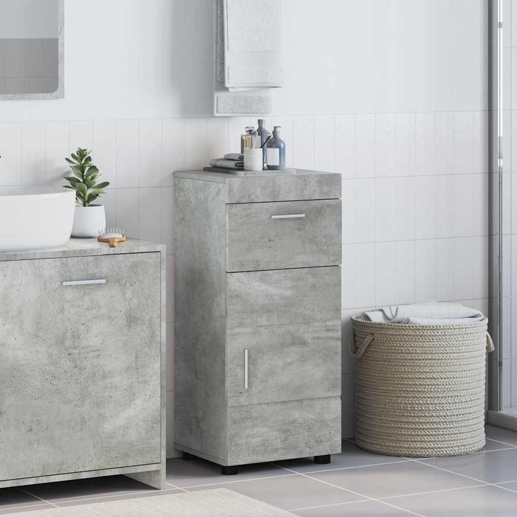 Badkamerkastenset met lade TULUM Beton Grijs 37 x 31,5 x 82 cm