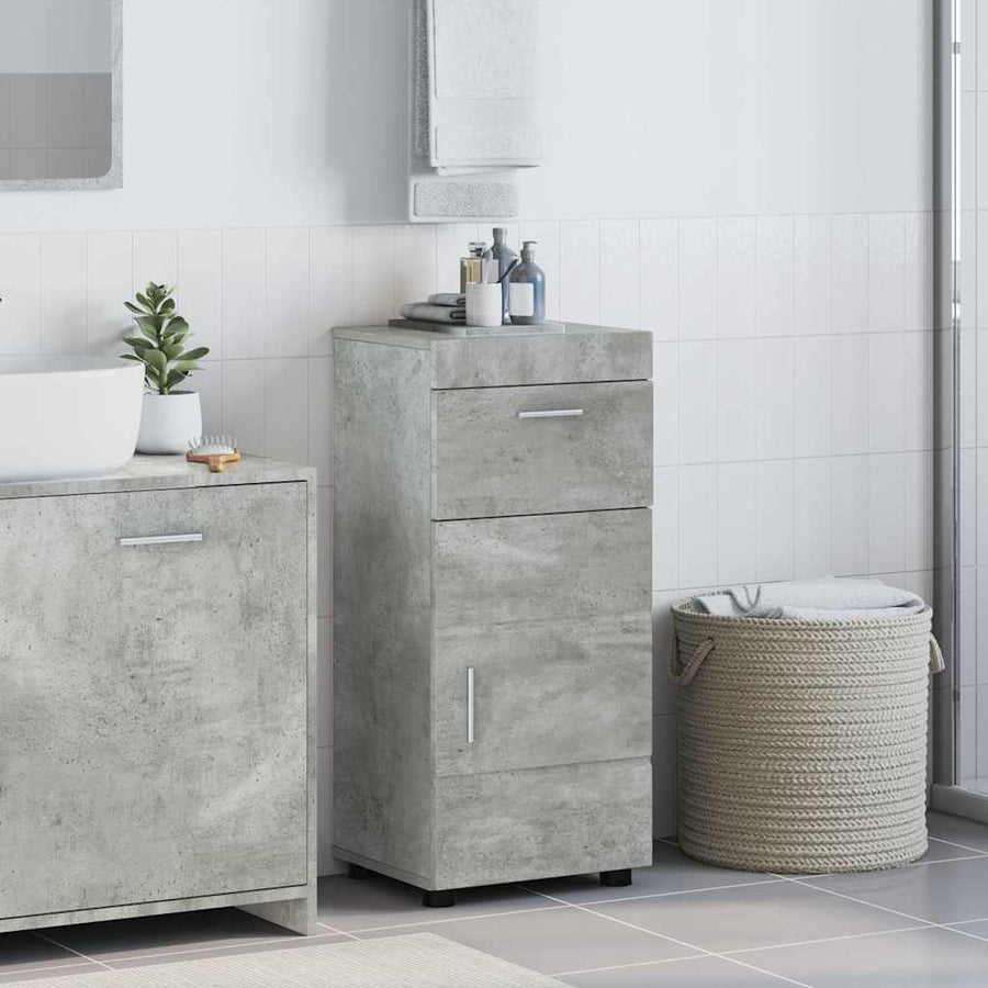 Badkamerkastenset met lade TULUM Beton Grijs 37 x 31,5 x 82 cm