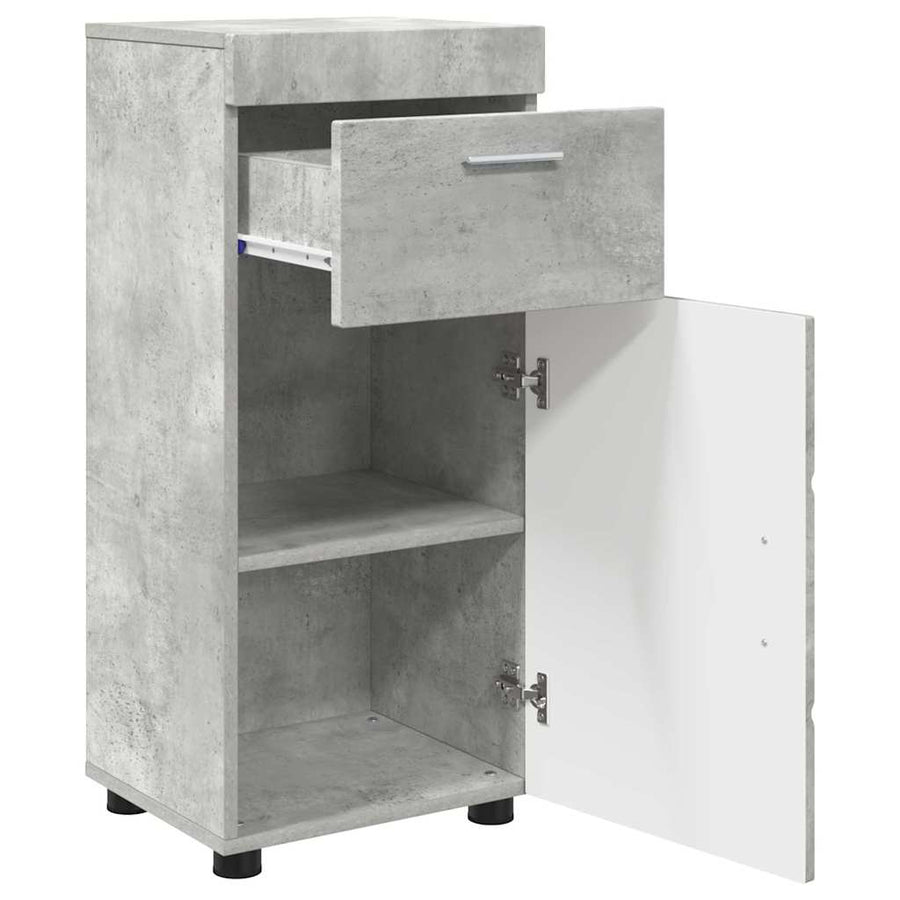 Badkamerkastenset met lade TULUM Beton Grijs 37 x 31,5 x 82 cm