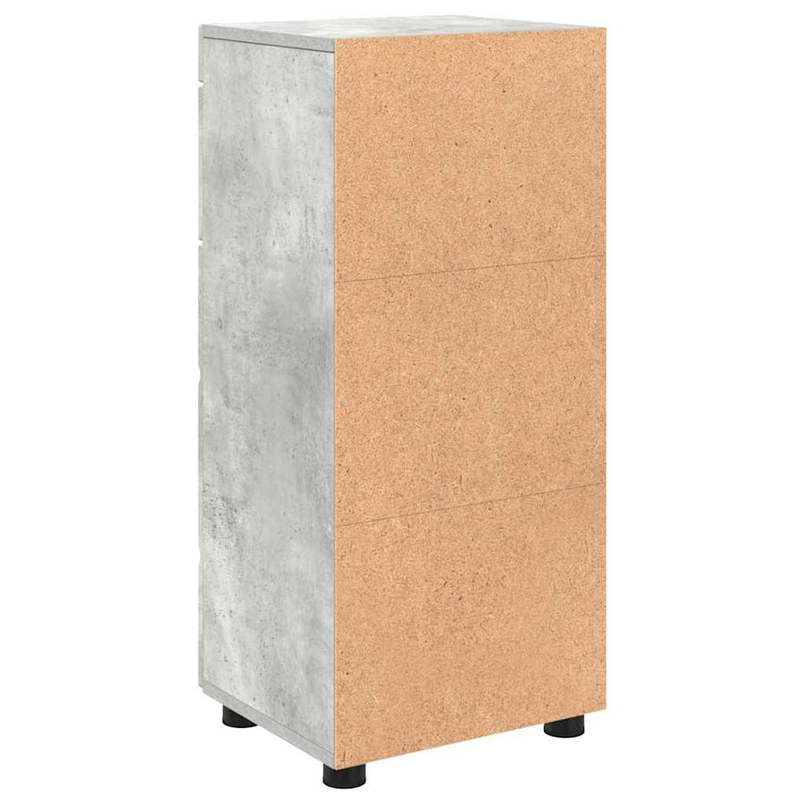 Badkamerkastenset met lade TULUM Beton Grijs 37 x 31,5 x 82 cm