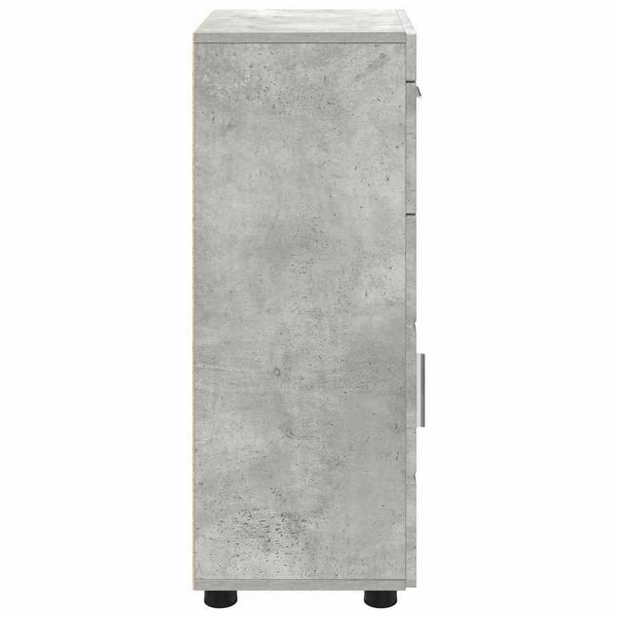 Badkamerkastenset met lade TULUM Beton Grijs 37 x 31,5 x 82 cm