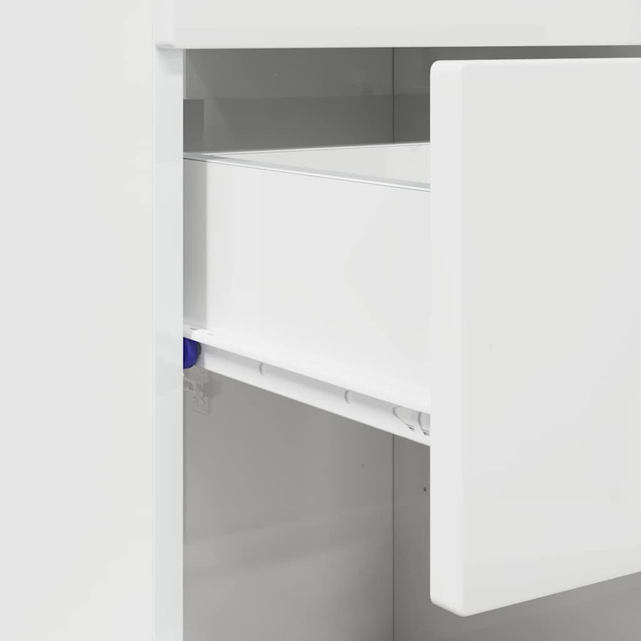 Badkamerkastenset TULUM Hoogglans wit 37 x 31,5 x 82 cm