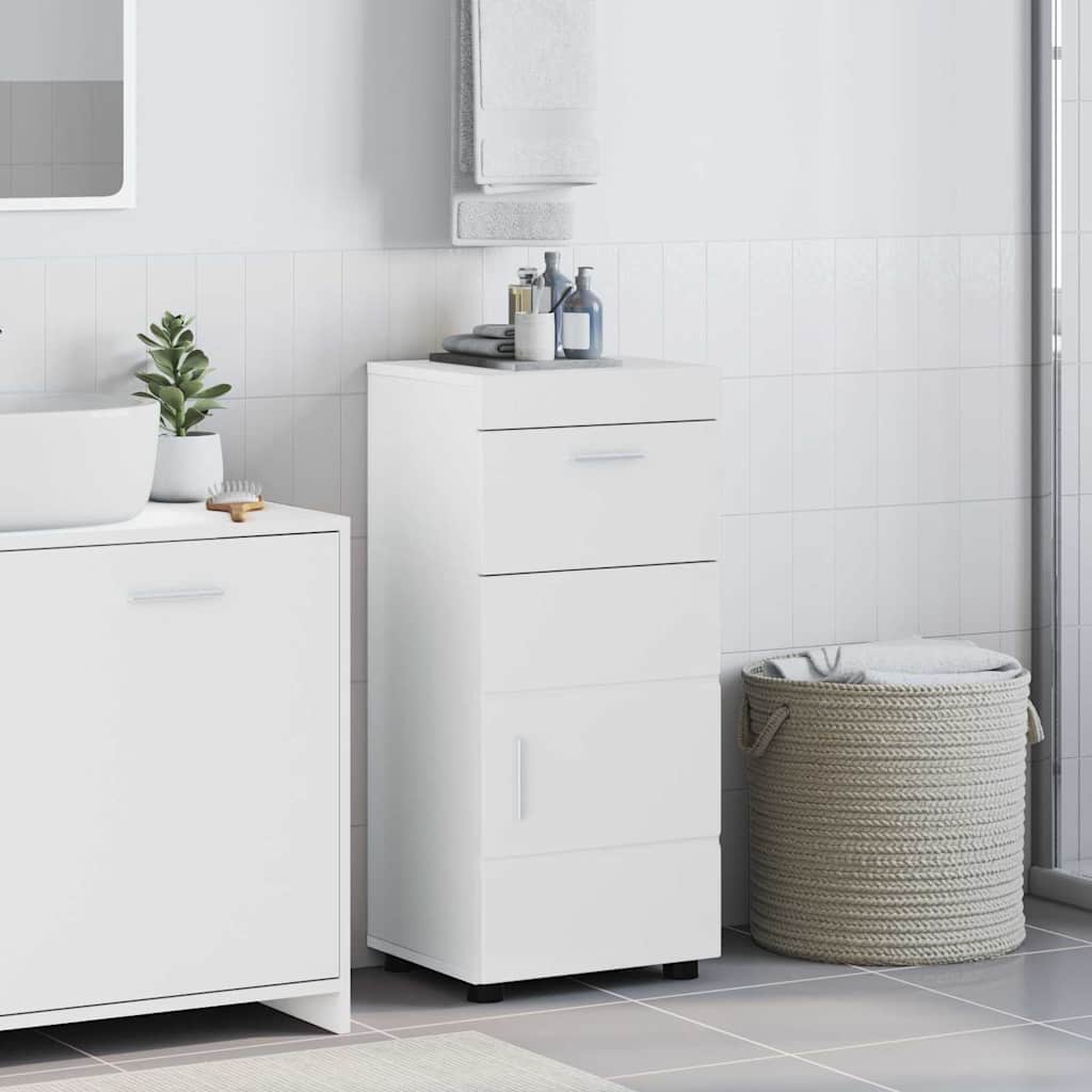 Badkamerkastenset TULUM Hoogglans wit 37 x 31,5 x 82 cm
