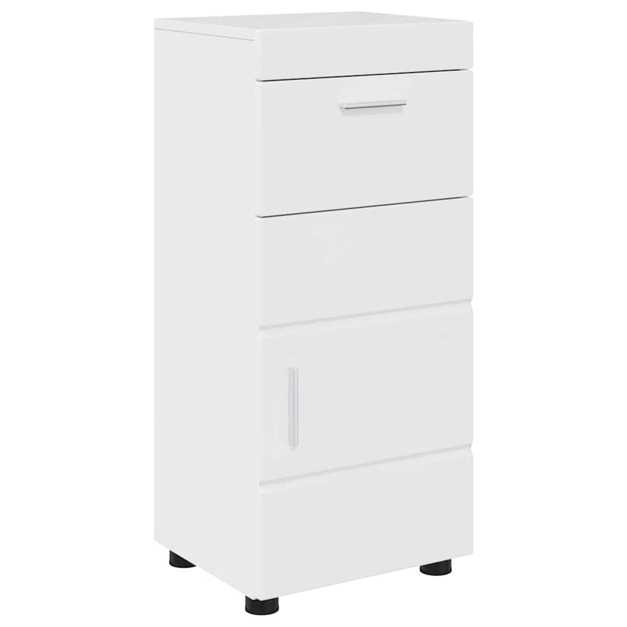 Badkamerkastenset TULUM Hoogglans wit 37 x 31,5 x 82 cm