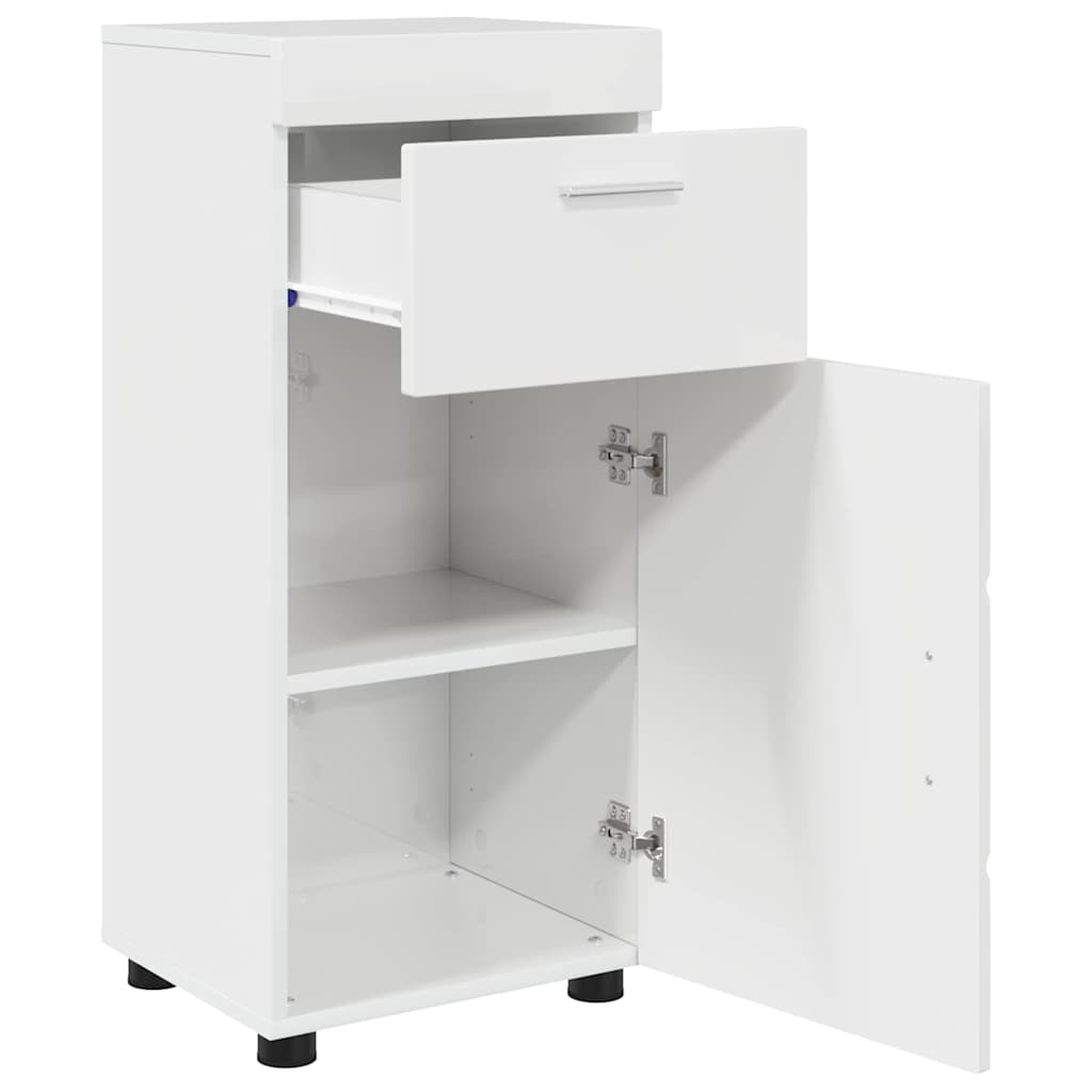 Badkamerkastenset TULUM Hoogglans wit 37 x 31,5 x 82 cm