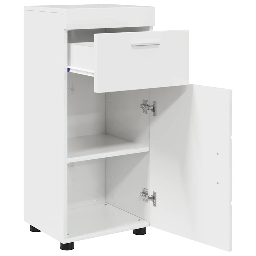 Badkamerkastenset TULUM Hoogglans wit 37 x 31,5 x 82 cm