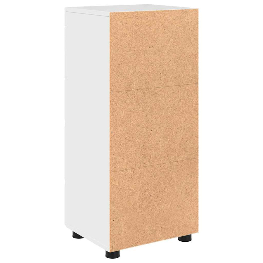 Badkamerkastenset TULUM Hoogglans wit 37 x 31,5 x 82 cm
