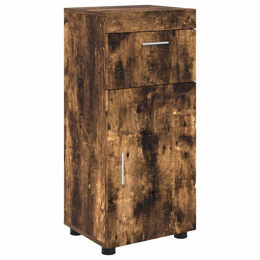 Badkamerkastenset TULUM Gerookt eiken 37 x 31,5 x 82 cm