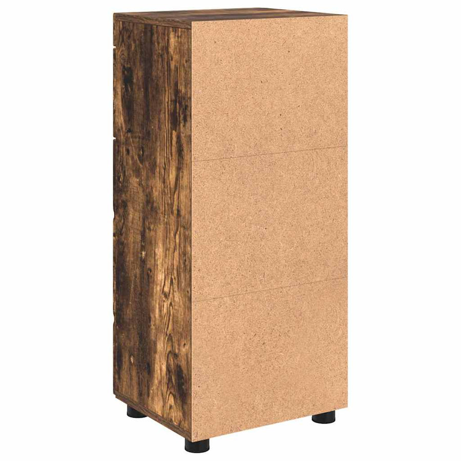 Badkamerkastenset TULUM Gerookt eiken 37 x 31,5 x 82 cm