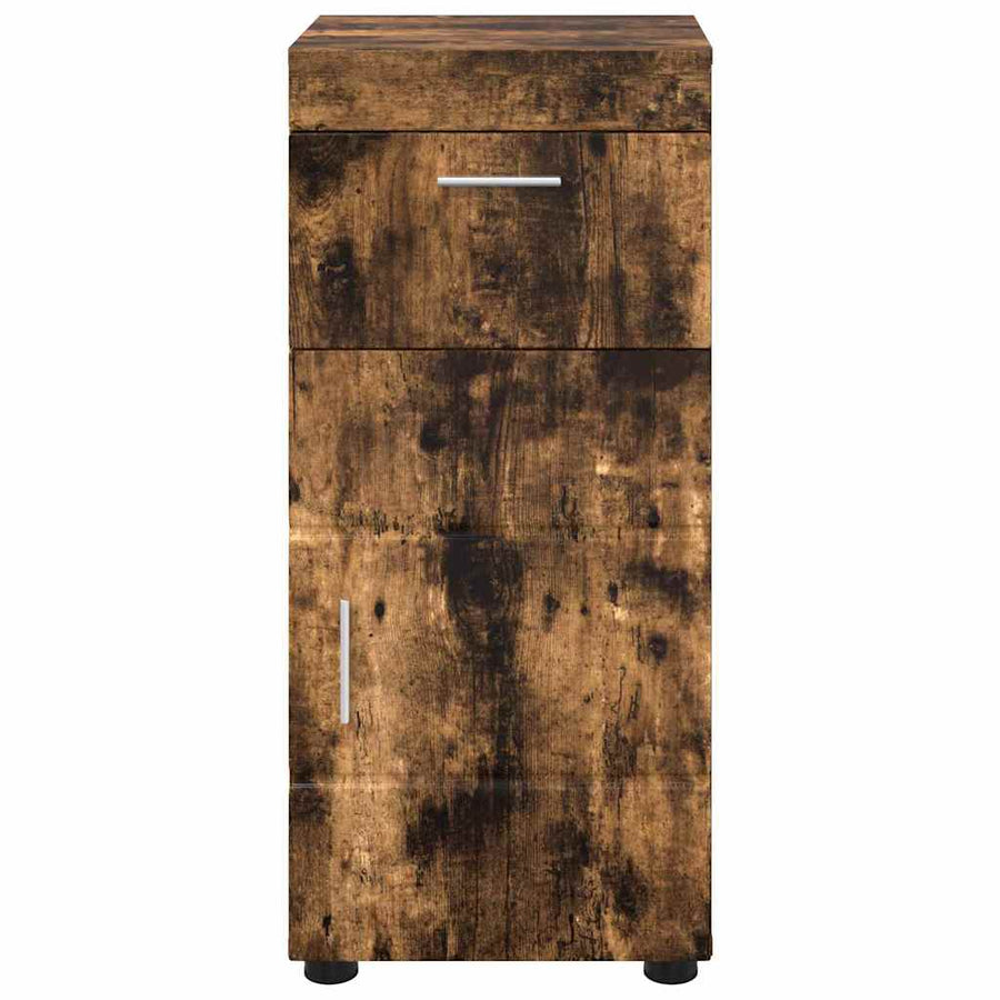 Badkamerkastenset TULUM Gerookt eiken 37 x 31,5 x 82 cm