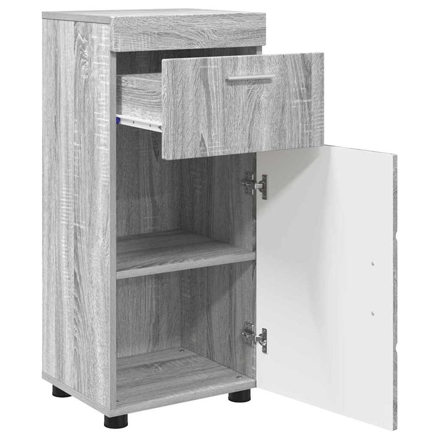 Badkamerkastenset met lade TULUM Grijs Sonoma 37 x 31,5 x 82 cm