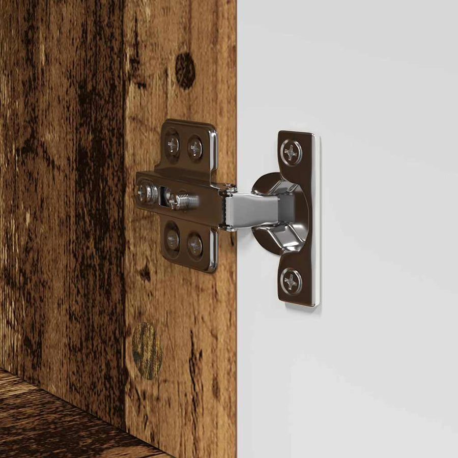 Badkamerkastenset TULUM Oudhout 37 x 31,5 x 82 cm Bewerkt hout