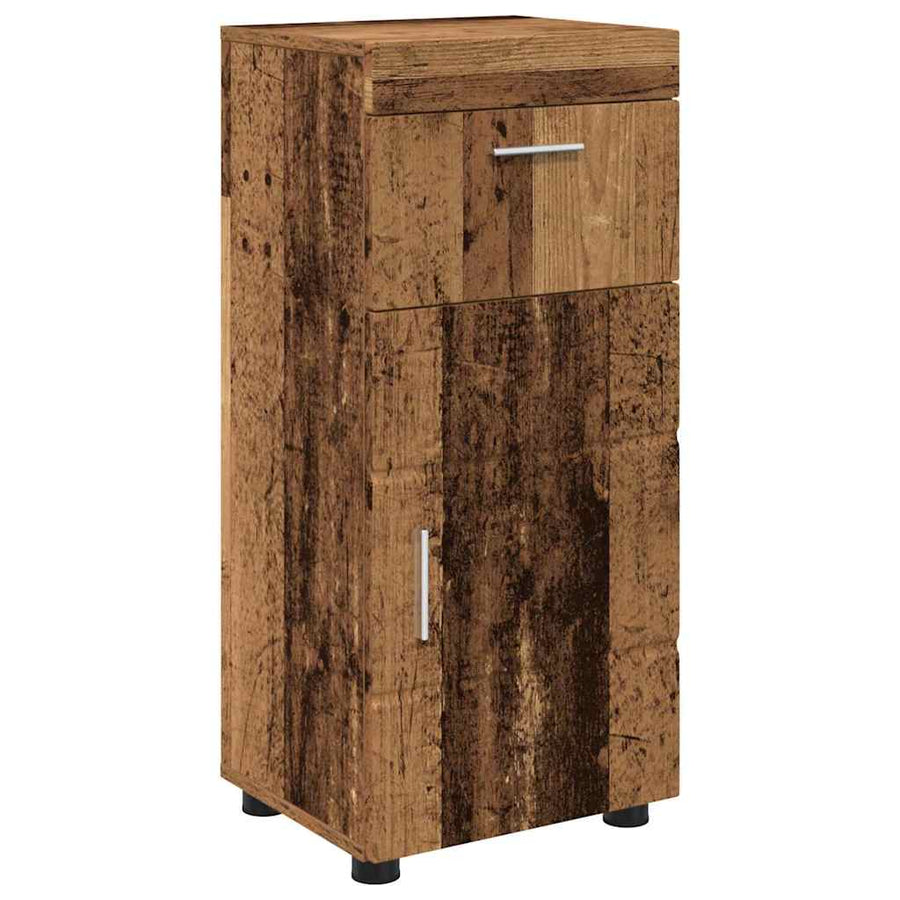 Badkamerkastenset TULUM Oudhout 37 x 31,5 x 82 cm Bewerkt hout