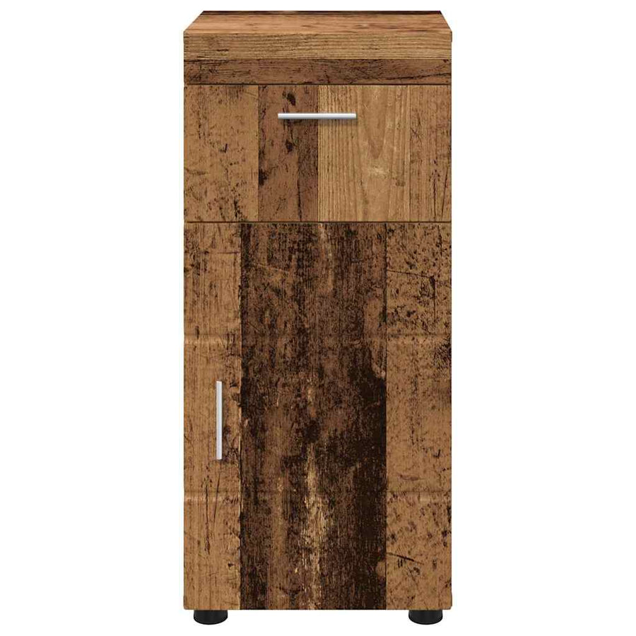 Badkamerkastenset TULUM Oudhout 37 x 31,5 x 82 cm Bewerkt hout