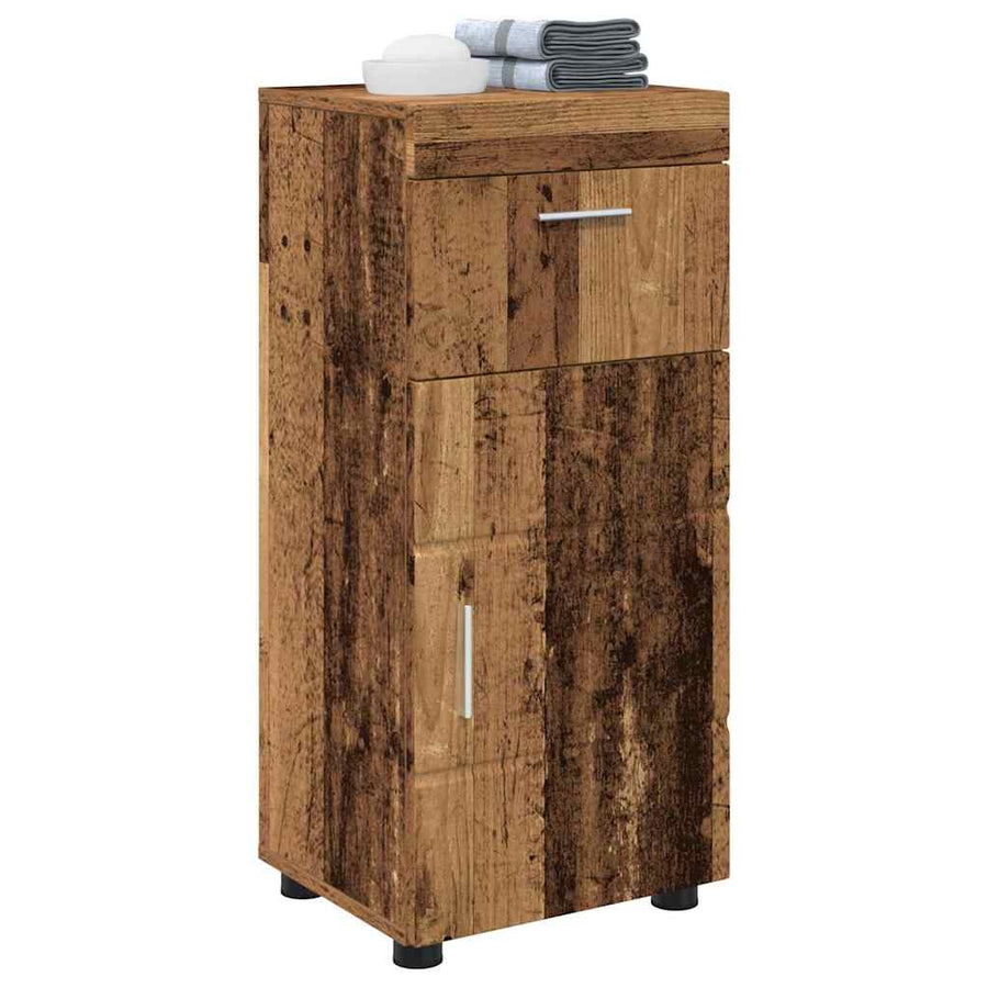 Badkamerkastenset TULUM Oudhout 37 x 31,5 x 82 cm Bewerkt hout