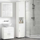 Bathroom Cabinet Set TULUM White 37 x 31.5 x 203 cm Engineered Wood