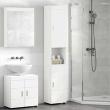 Badkamerkastenset TULUM Wit 37 x 31,5 x 203 cm Bewerkt hout