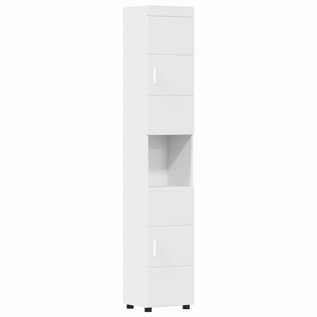 Badkamerkastenset TULUM Wit 37 x 31,5 x 203 cm Bewerkt hout