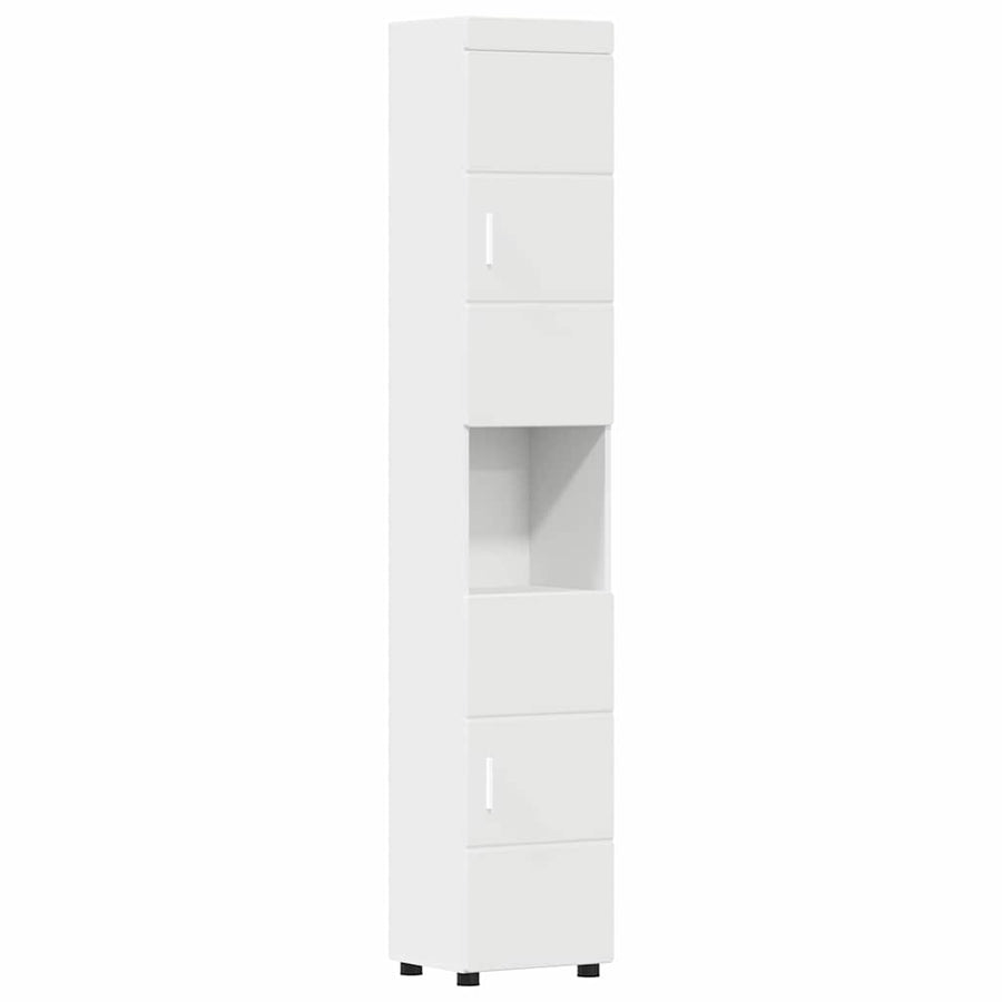 Badkamerkastenset TULUM Wit 37 x 31,5 x 203 cm Bewerkt hout