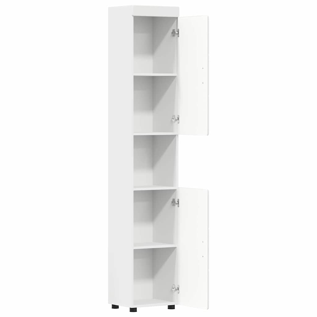 Badkamerkastenset TULUM Wit 37 x 31,5 x 203 cm Bewerkt hout